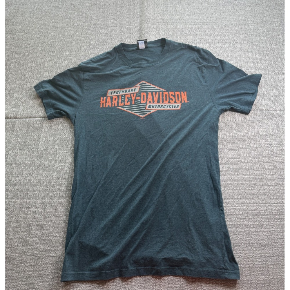 VTG Harley Davidson T Shirt Mens Large Black Wrecking Crew Legendary Motorcycle